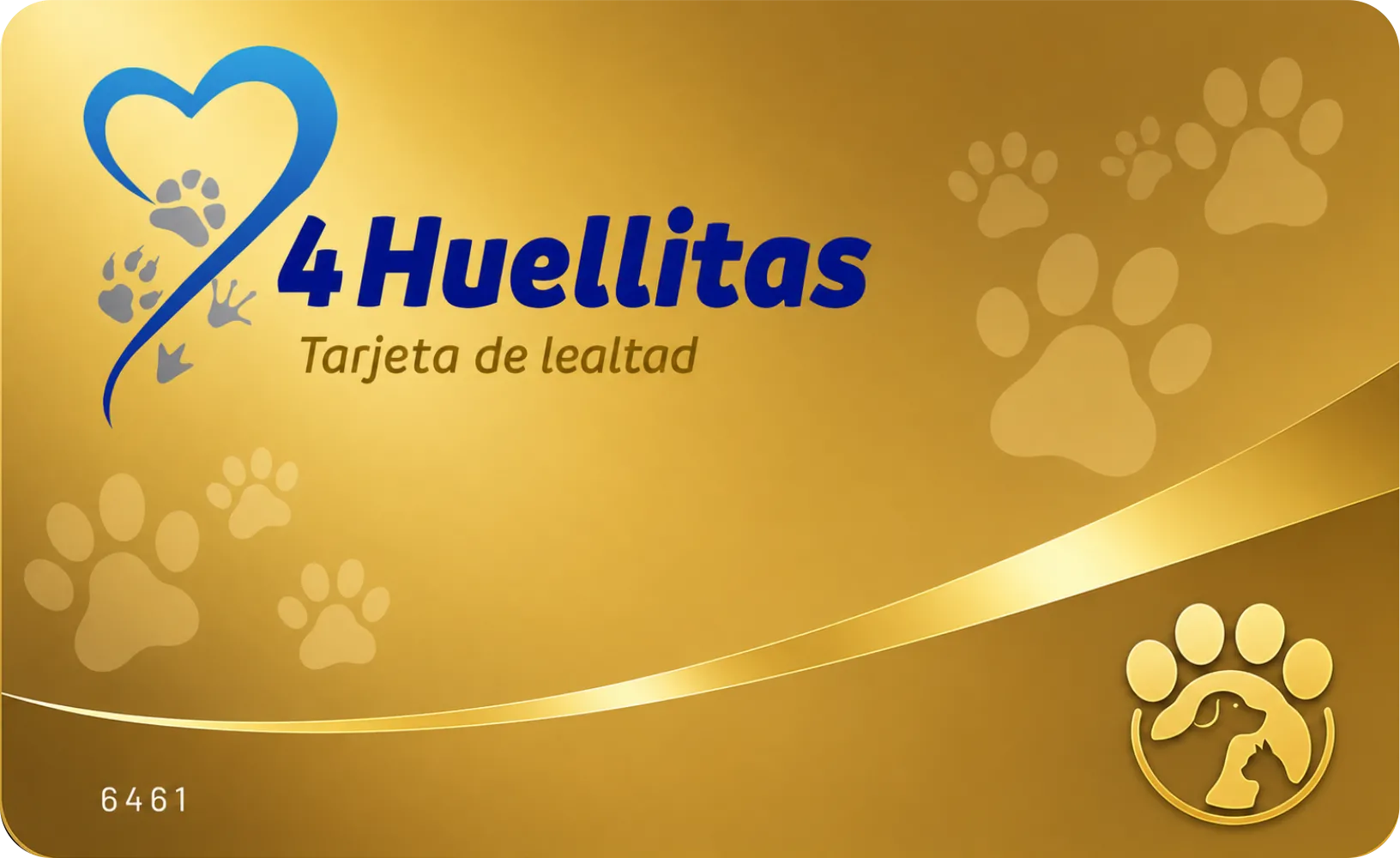 Tarjeta 4Huellitas Oro