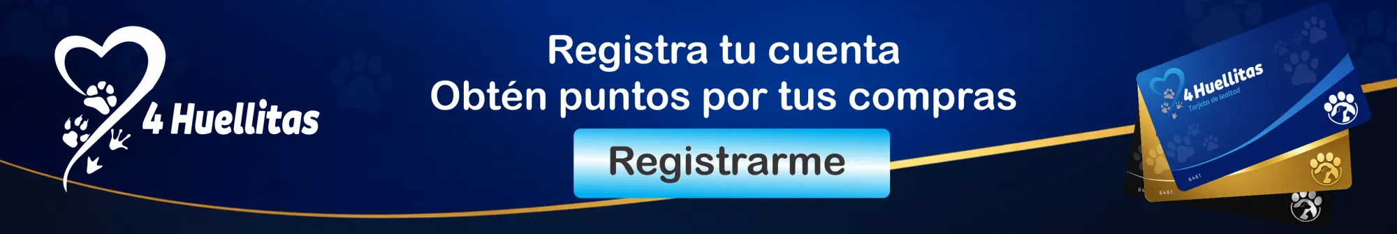4Huellitas Rewards — crea tu cuenta y acumula puntos
