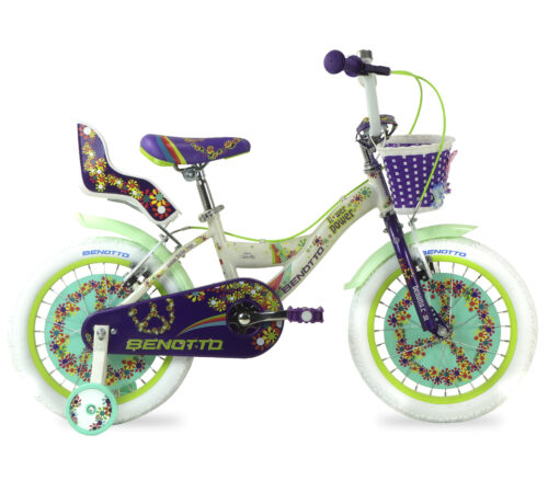BICICLETA BENOTTO FLOWER POWER BMX MATE/MORADO  R16 1V