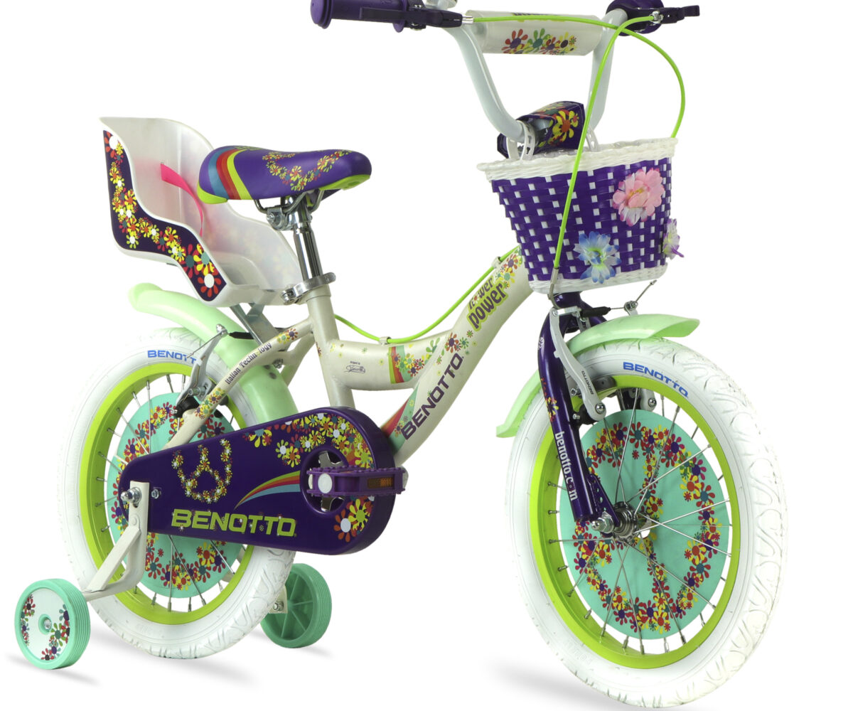 BICICLETA BENOTTO FLOWER POWER BMX MATE/MORADO  R16 1V - Image 3