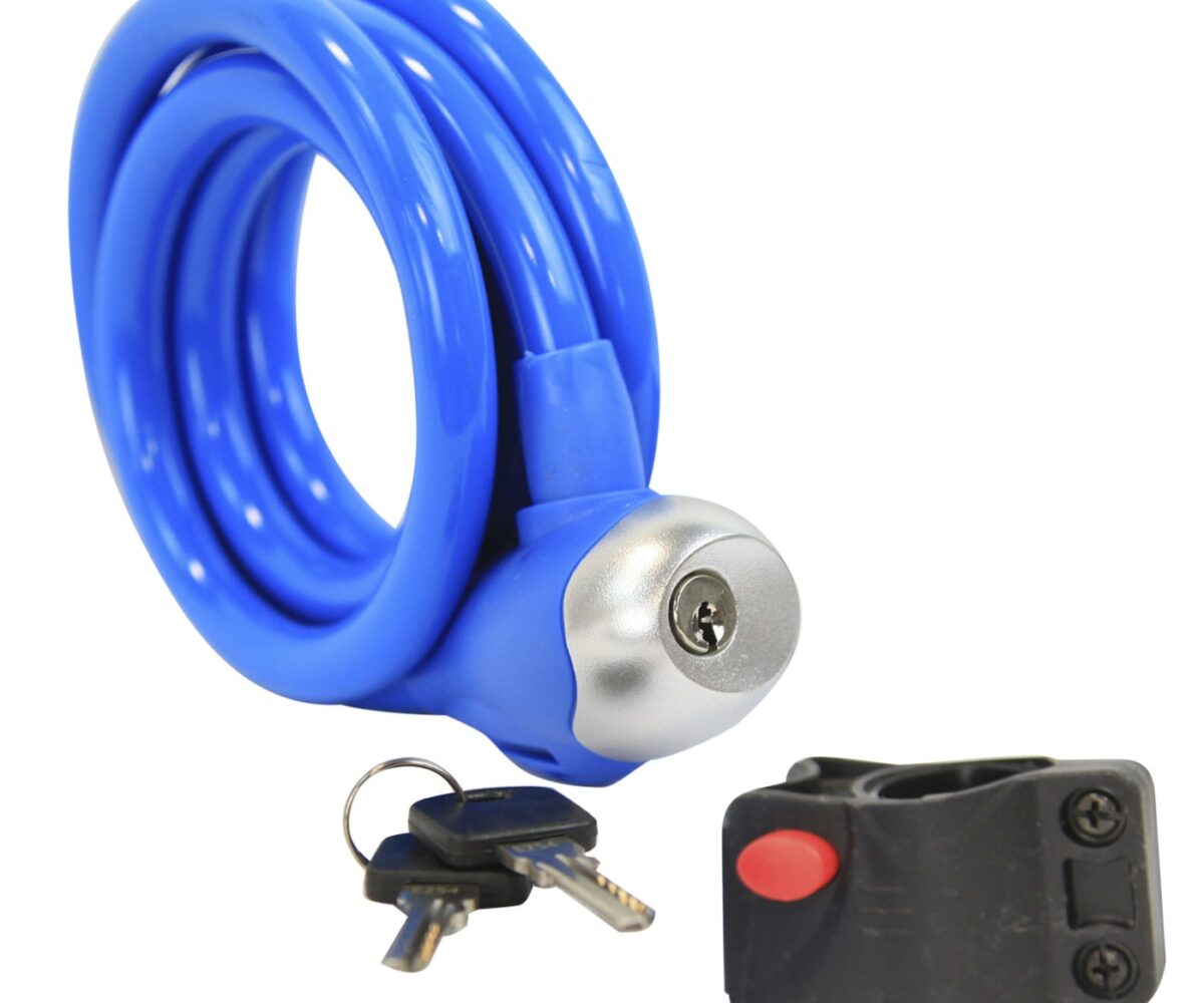 CANDADO BENOTTO ESPIRAL  AZUL