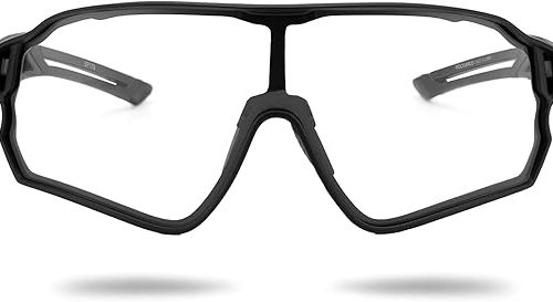 LENTES ROCKBROS NEGRO MATE MICA: TRANSPARENTE