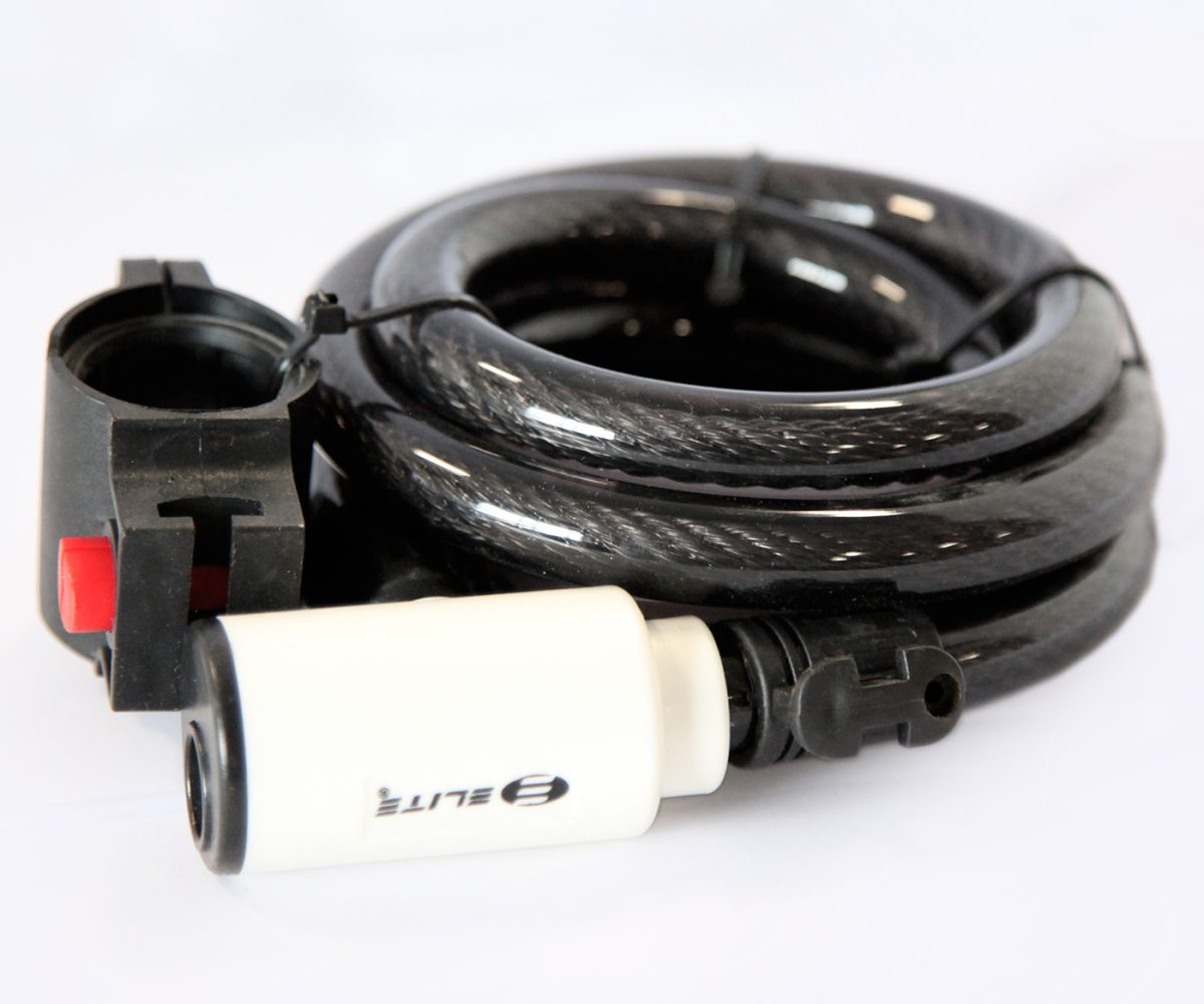 CANDADO ELITE CABLE ESPIRAL LLAVES 15mmX1500mm