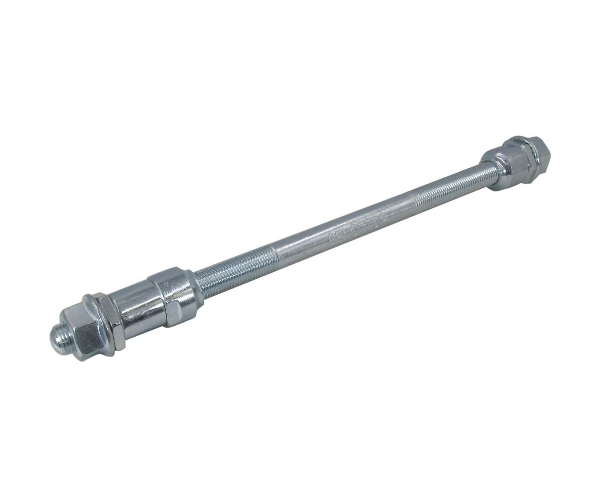 EJE PARA MAZA TRASERA BENOTTO/NECO 3/8x210 COMPLETO CROMADO