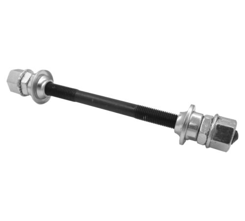 EJE PARA MAZA DELANTERA FORZA 5/16x140 NEGRO COMPLETO CON POLVERAS