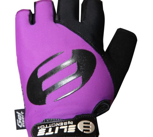 GUANTES CICLISTA ELITE CORTO TALLA L MORADO MS-2017-3