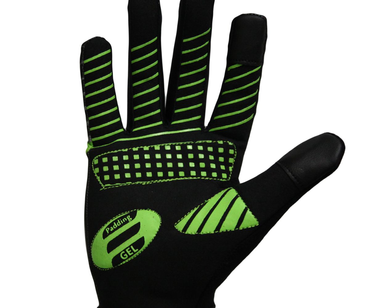 GUANTES CICLISTA ELITE COMPLETO TALLA S TOUCH VERDE/NEGRO MS-2019-4 - Image 3