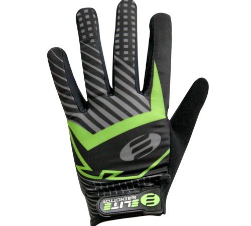 GUANTES CICLISTA ELITE COMPLETO TALLA M TOUCH VERDE/NEGRO MS-2019-4
