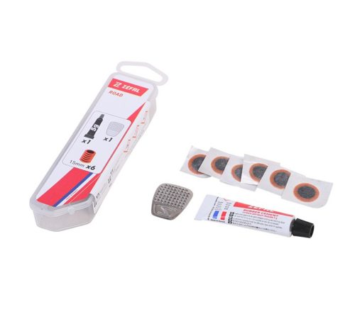 KIT REPARACION ZEFAL RUTA 6x PARCHES/ 1x PEGAMENTO/ 1x LIJA 1132B