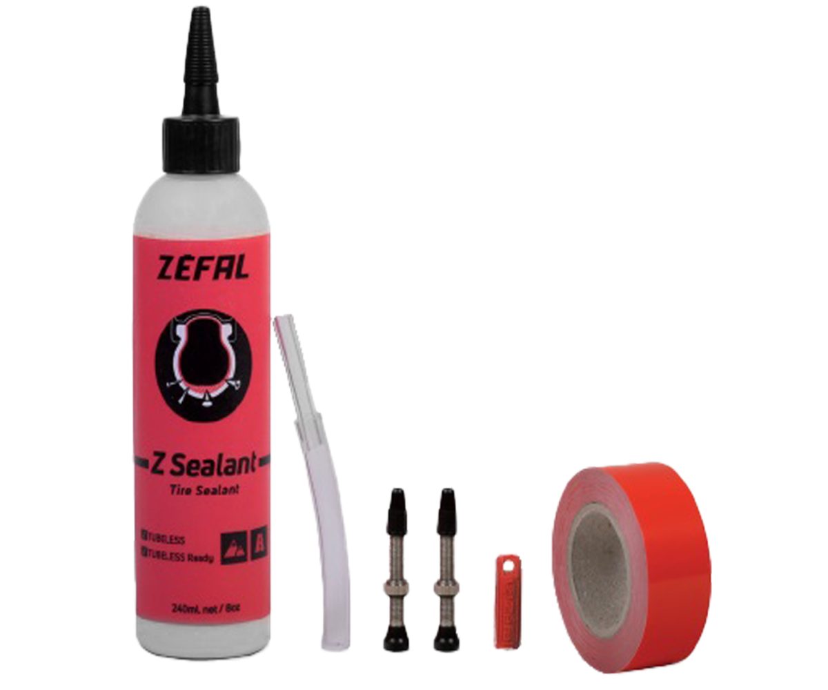 KIT PARA CONVERSION ZEFAL MTB TUBELESS KIT 26"/27.5"/29" 20mm ANCHO SELLADOR/VALVULA/CINTA 9365