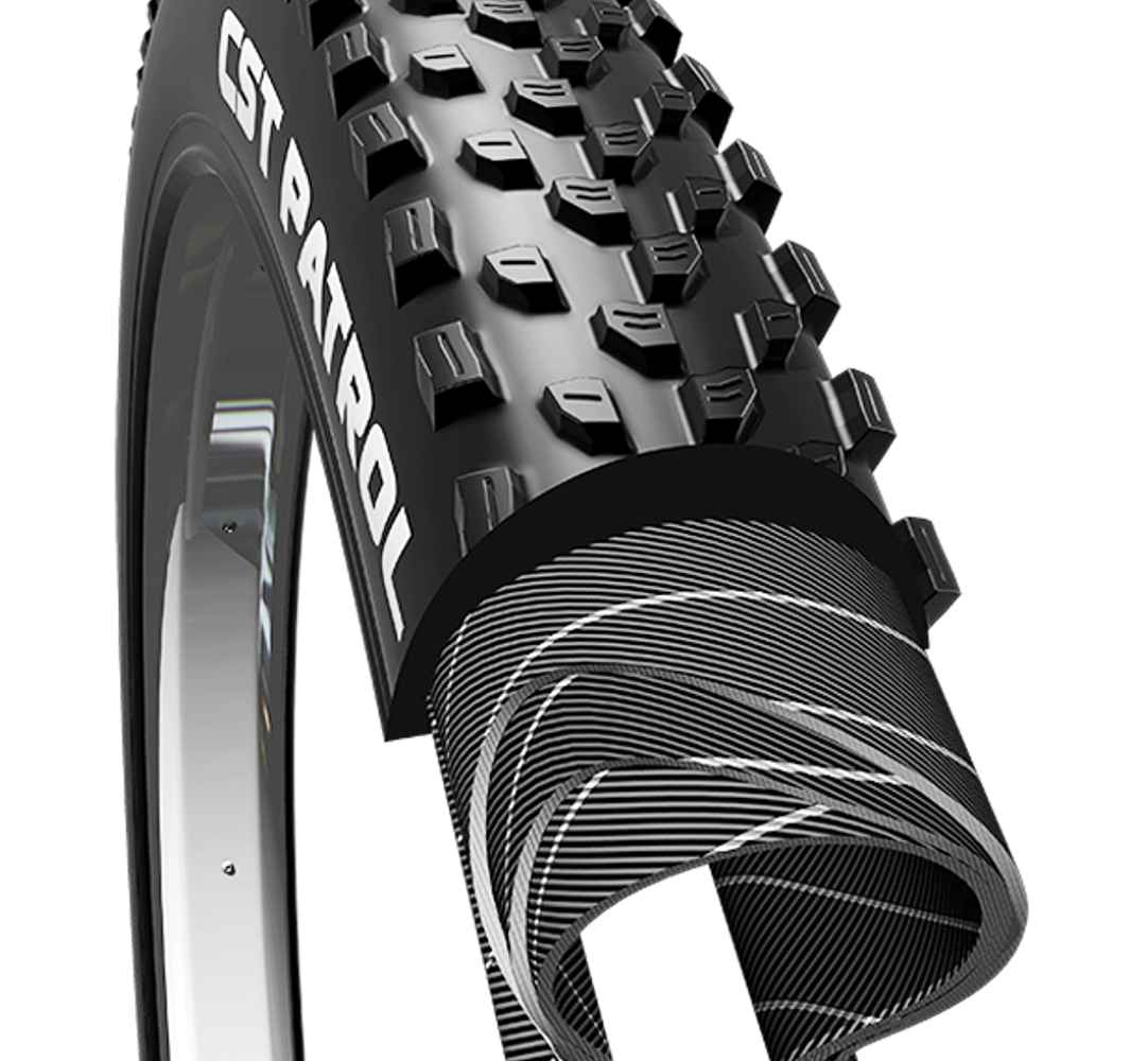 Llanta CST 27.5X2.25 (57-584) MTB PATROL Negra 27TPI C1846 - Image 3