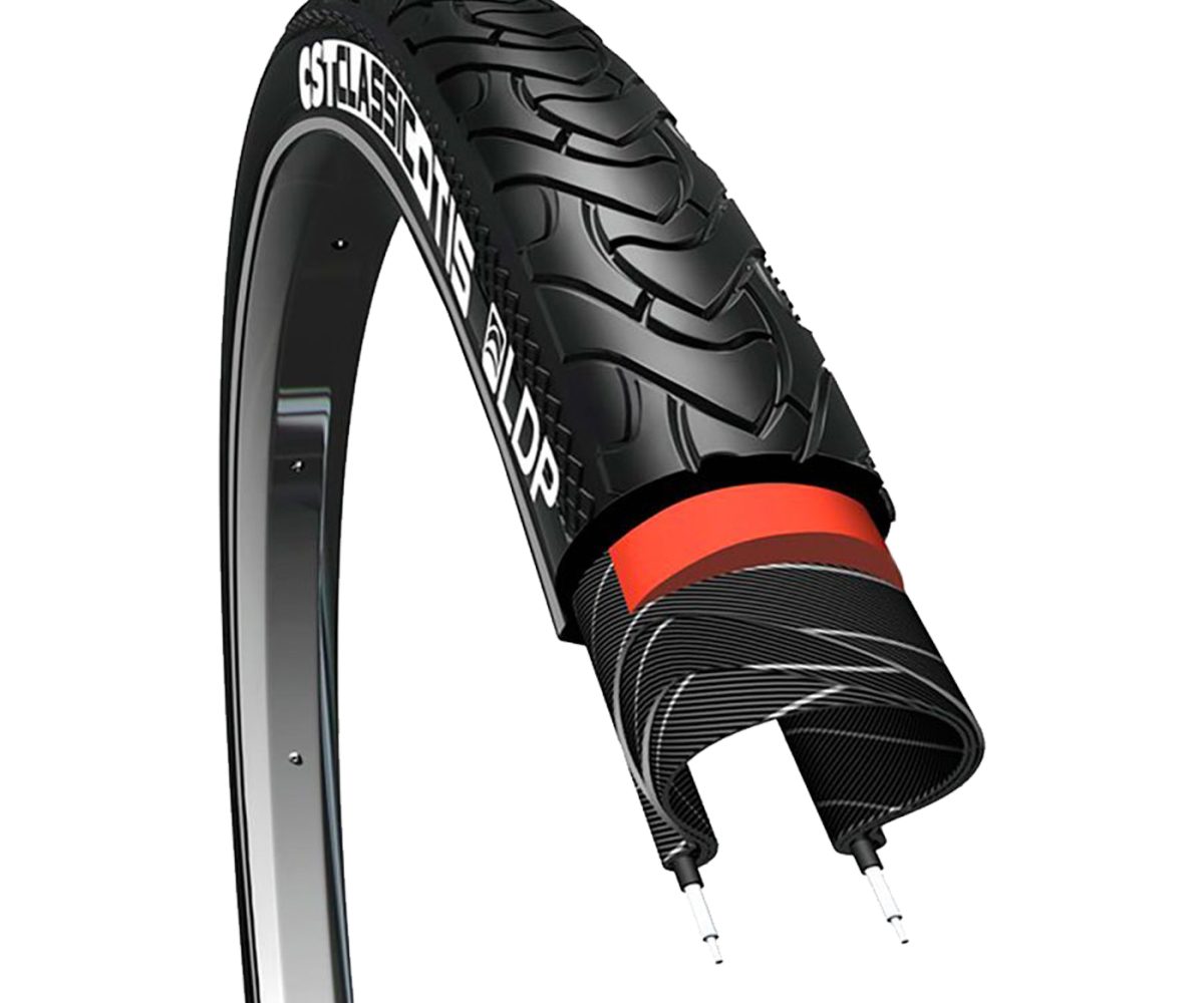 LLANTA CST 700x38C TURISMO OTS NEGRA C/ REFLEJANTE