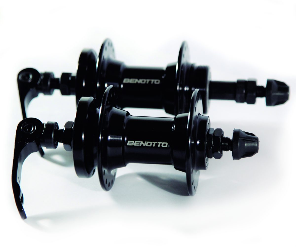 MAZA BENOTTO 36x36B RUEDA LIBRE ALUMMINIO CON BLOQUEOS CON BALERO SELLADO COMPATIBLE DISCO ROTOR NEGRO GL-B10 (2 pzs) - Image 3