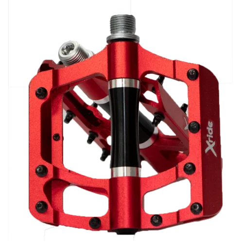 PEDALES X-RIDE ALUMINIO VELOCI ROJO 9/16