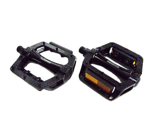 PEDAL BENOTTO MONTAÑA NWL-305 9/16 ALUMINIO NEGRO CON REFLEJANTES