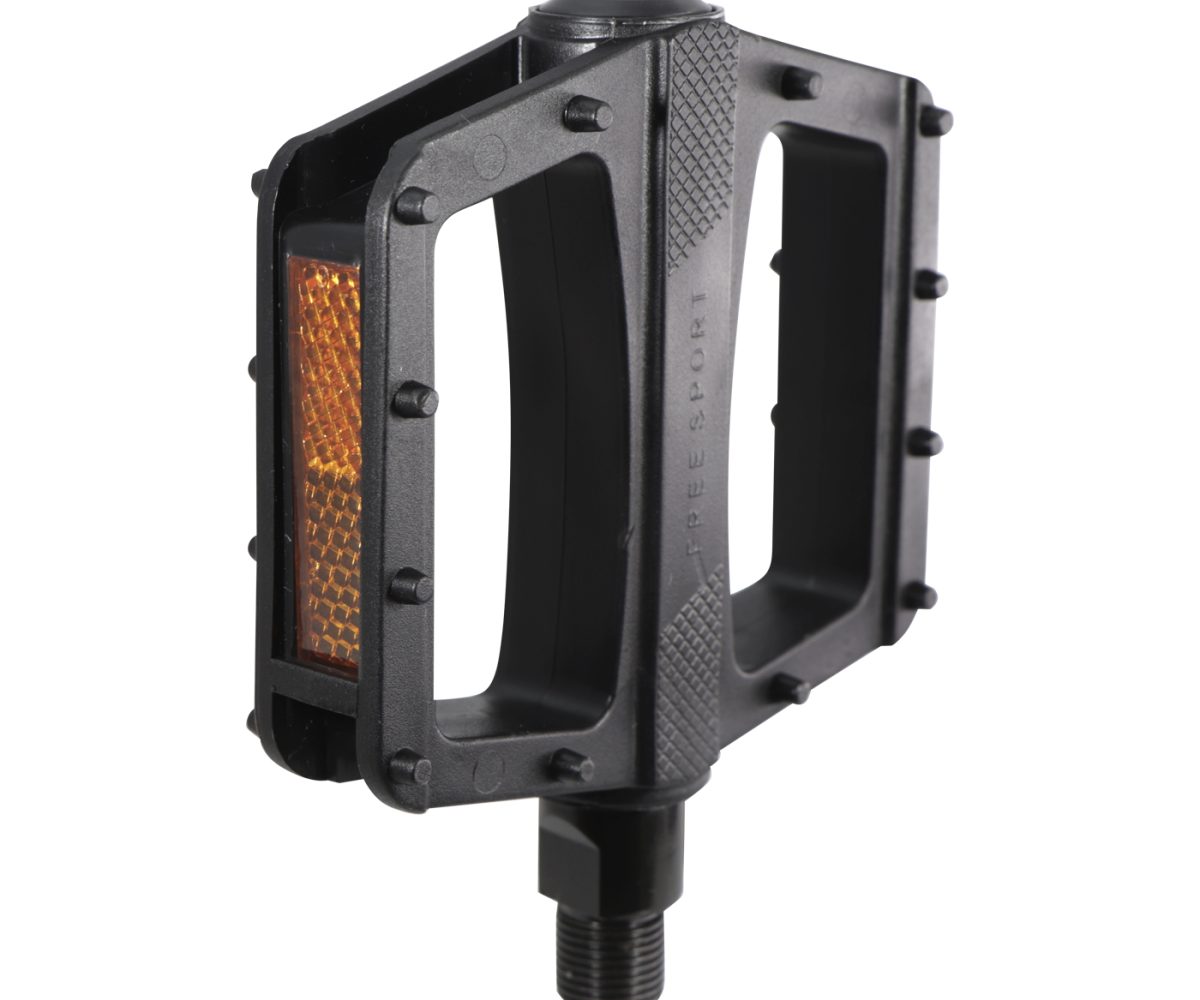 PEDAL BENOTTO BMX FREE SPORT 9/16 PLASTICO NEGRO CON REFLEJANTE - Image 6