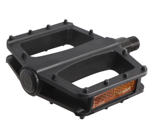 PEDAL BENOTTO BMX FREE SPORT 9/16 PLASTICO NEGRO CON REFLEJANTE
