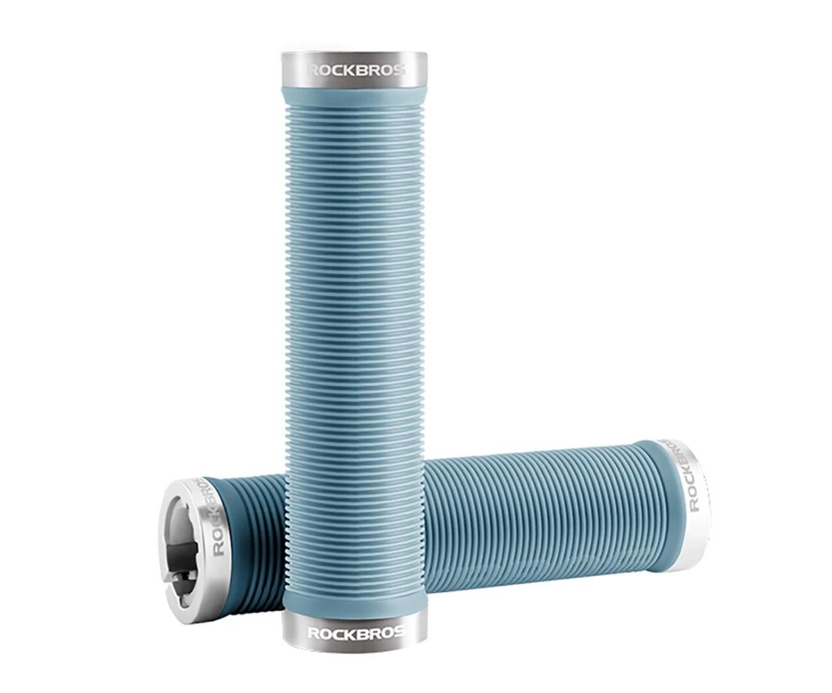 PUÑOS ROCKBROS 130mm AZUL CLARO RELIEVE LINEAS