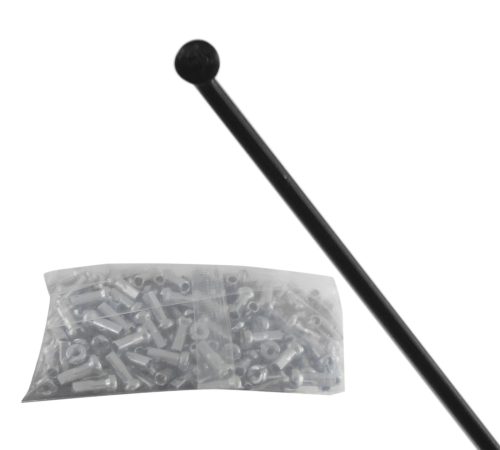 RAYOS BENOTTO 14Gx252 NEGRO NIPLE DE ACERO (144pz)