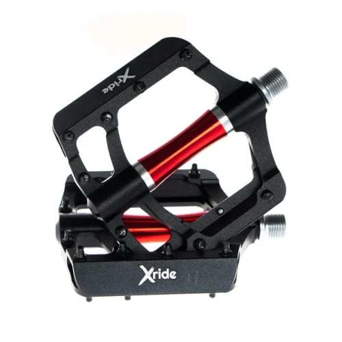 PEDALES X-RIDE VELOCY NEGRO/ROJO 9/16