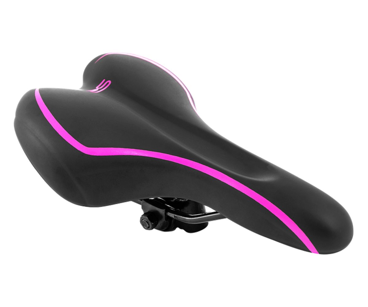 ASIENTO SELLE ROYAL MTB PREMIUM 280x170mm NEGRO CON LINEA ROSA
