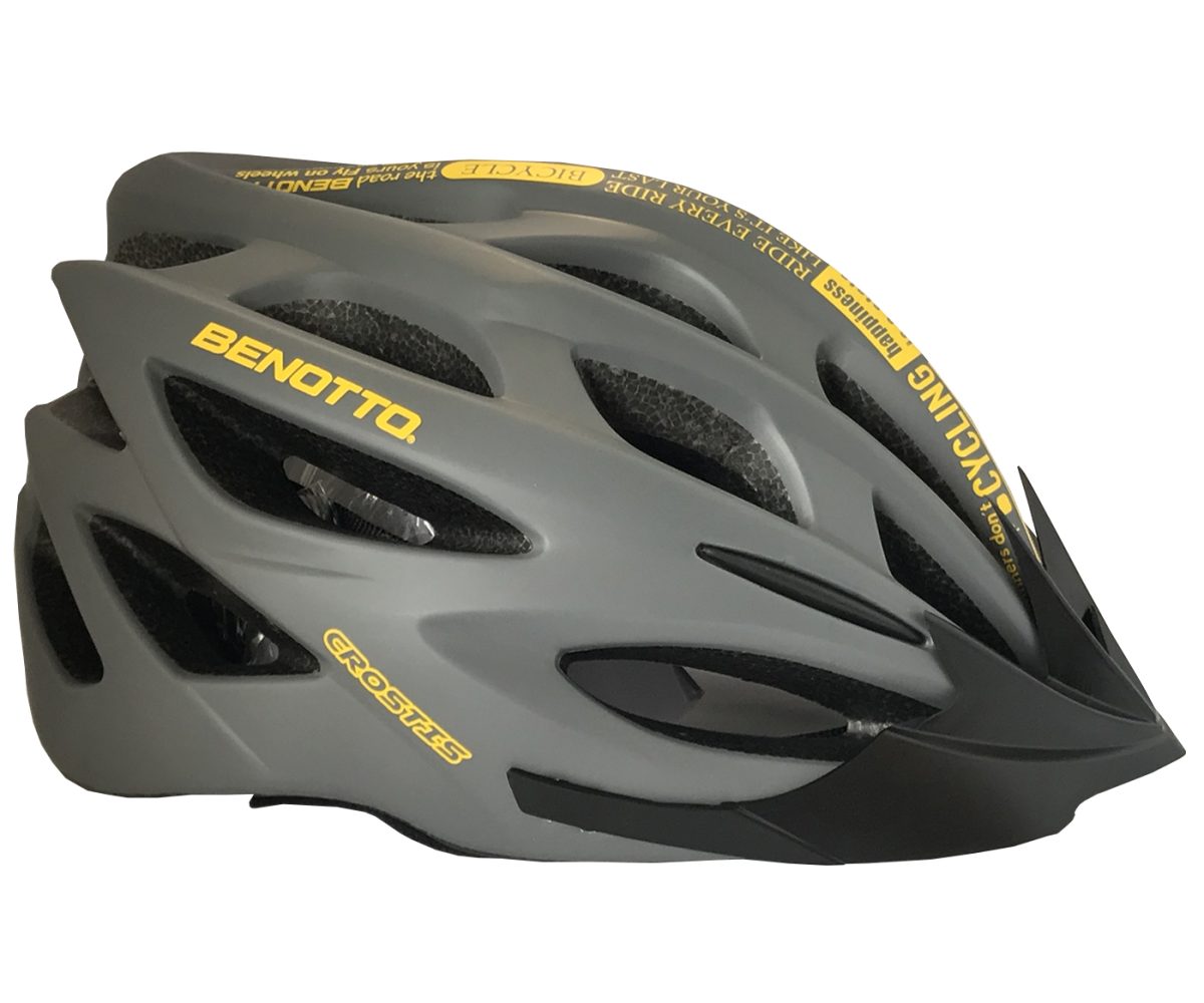 CASCO BENOTTO MV50 CROSTIS GRIS/AMARILLO TALLA: L - Image 3