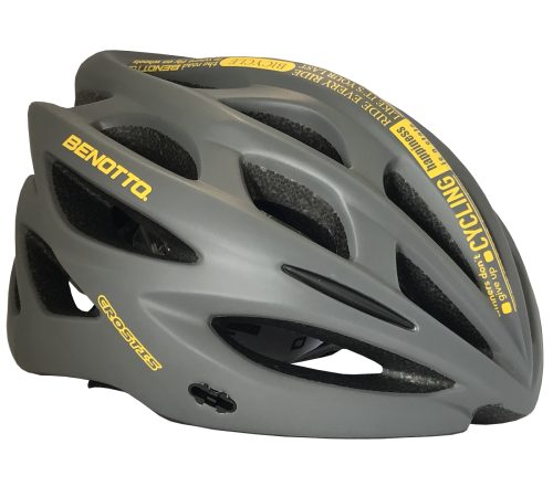 CASCO BENOTTO MV50 CROSTIS GRIS/AMARILLO TALLA: L