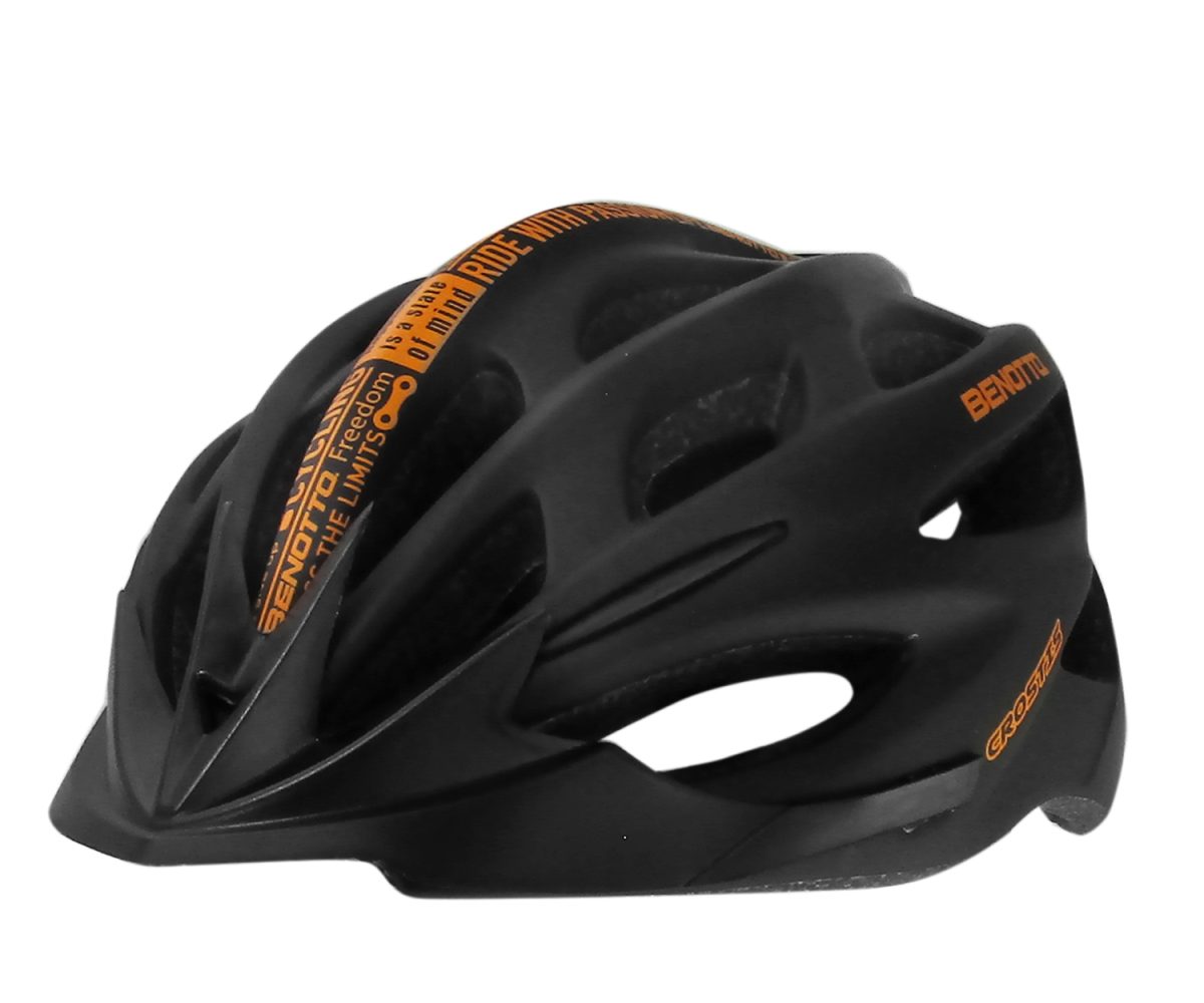 CASCO BENOTTO RUTA MV50 CROSTIS NEGRO NARANJA TALLA: M