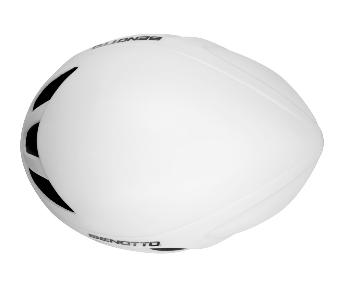 CASCO BENOTTO RUTA AERO CON LUZ TRASERA USB RECARGABLE BLANCO TALLA: L - Image 4