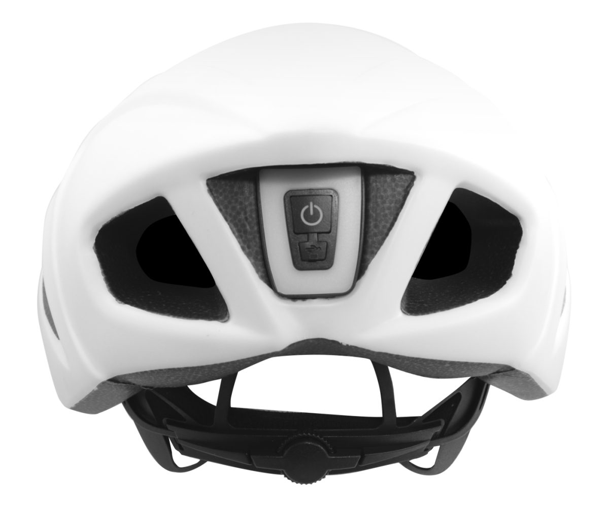 CASCO BENOTTO RUTA AERO CON LUZ TRASERA USB RECARGABLE BLANCO TALLA: L - Image 5