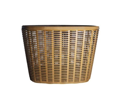CANASTA WINDSOR PLASTICO 37x25x21cm CAFE