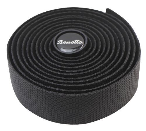 CINTA PARA MANUBRIO BENOTTO NEGRA CON TAPONES