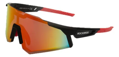 LENTES ROCKBROS NEGRO/ROJO MICA ROJA/AMARILLA/POLARIZADA