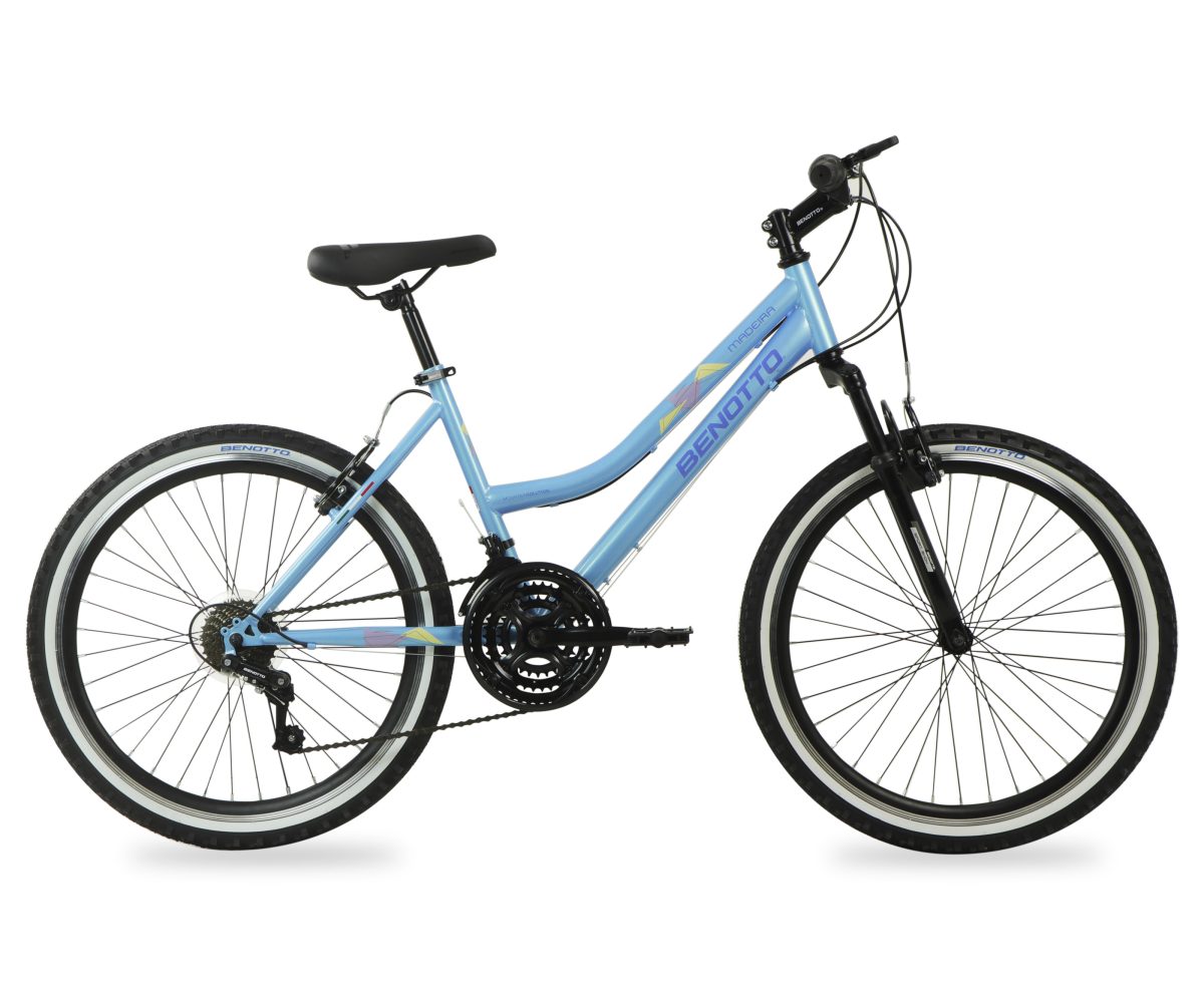 BICICLETA BENOTTO MADEIRA MONTAÑA R24 21V AZUL BRLLANTE/NEGRO