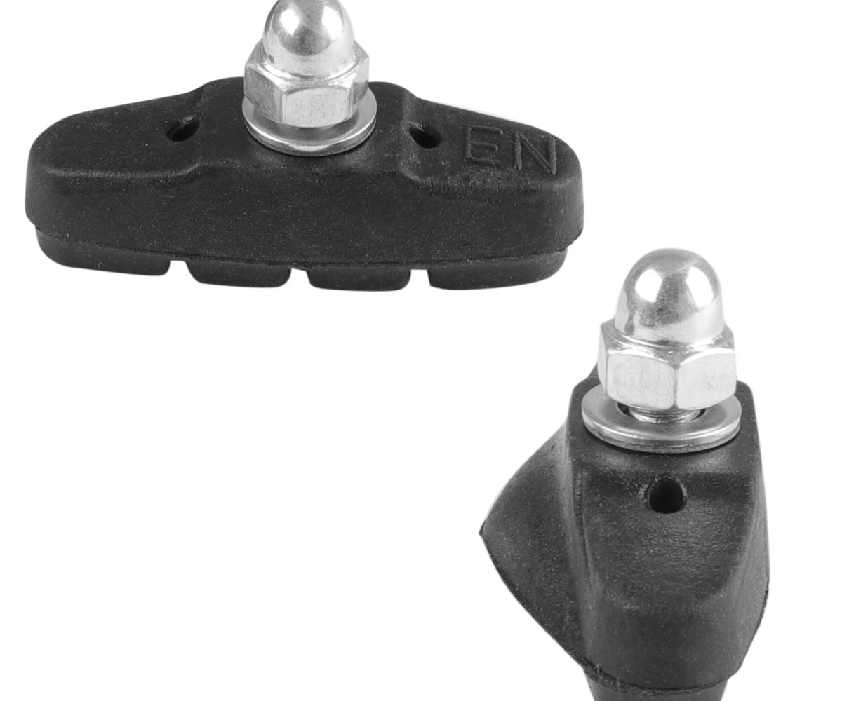 ZAPATA DE FRENO RUTA BENOTTO 50mm TUERCA BELLOTA NEGRO (2pz)