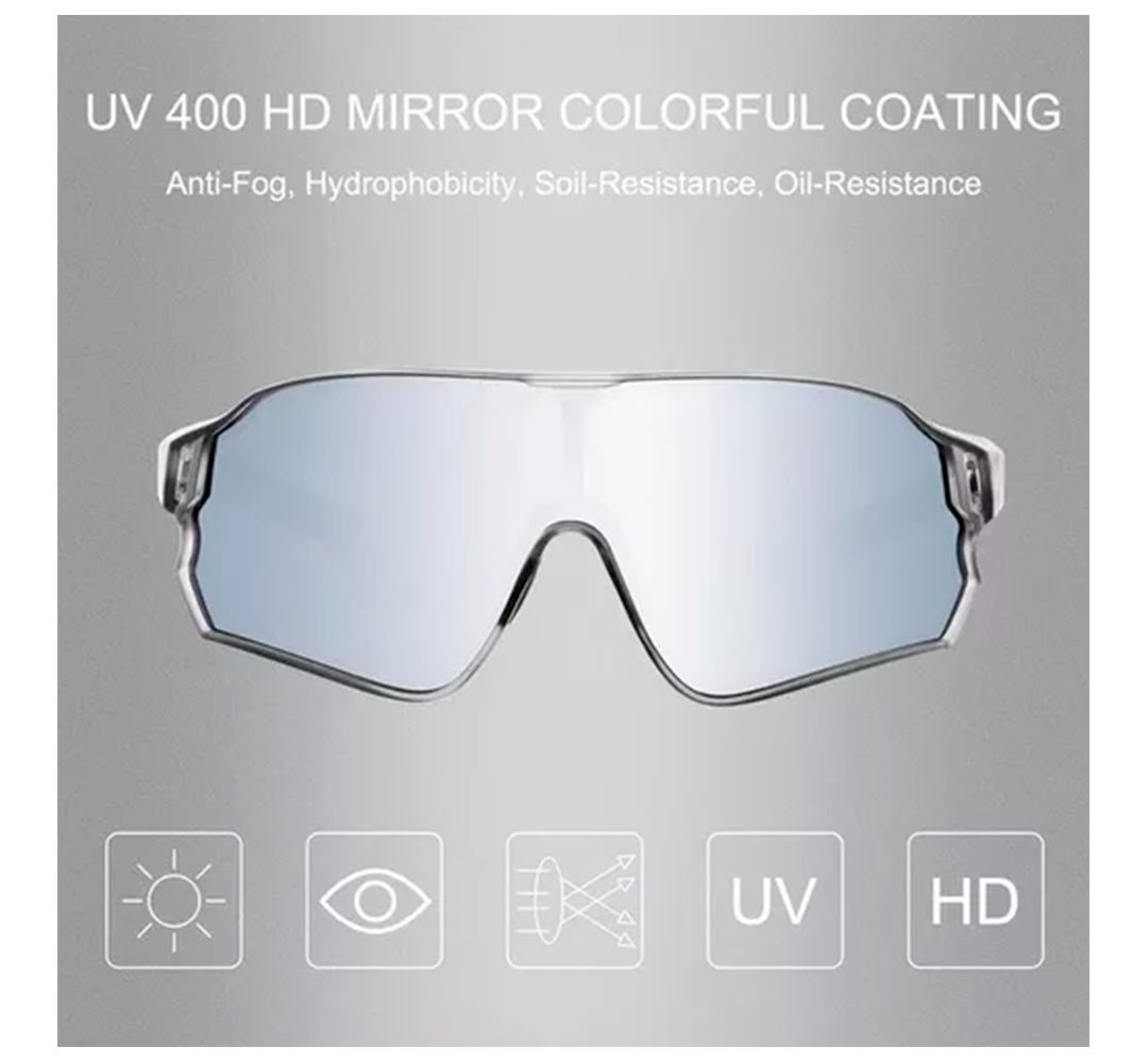 LENTES ROCKBROS NEGRO TRANSPARENTE MICA AZUL/POLARIZADO - Image 5