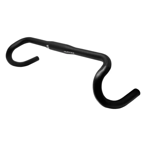 MANUBRIO HUNTER GRAVEL FLAT ALUMINIO 31.8x440mm NEGRO/GRIS