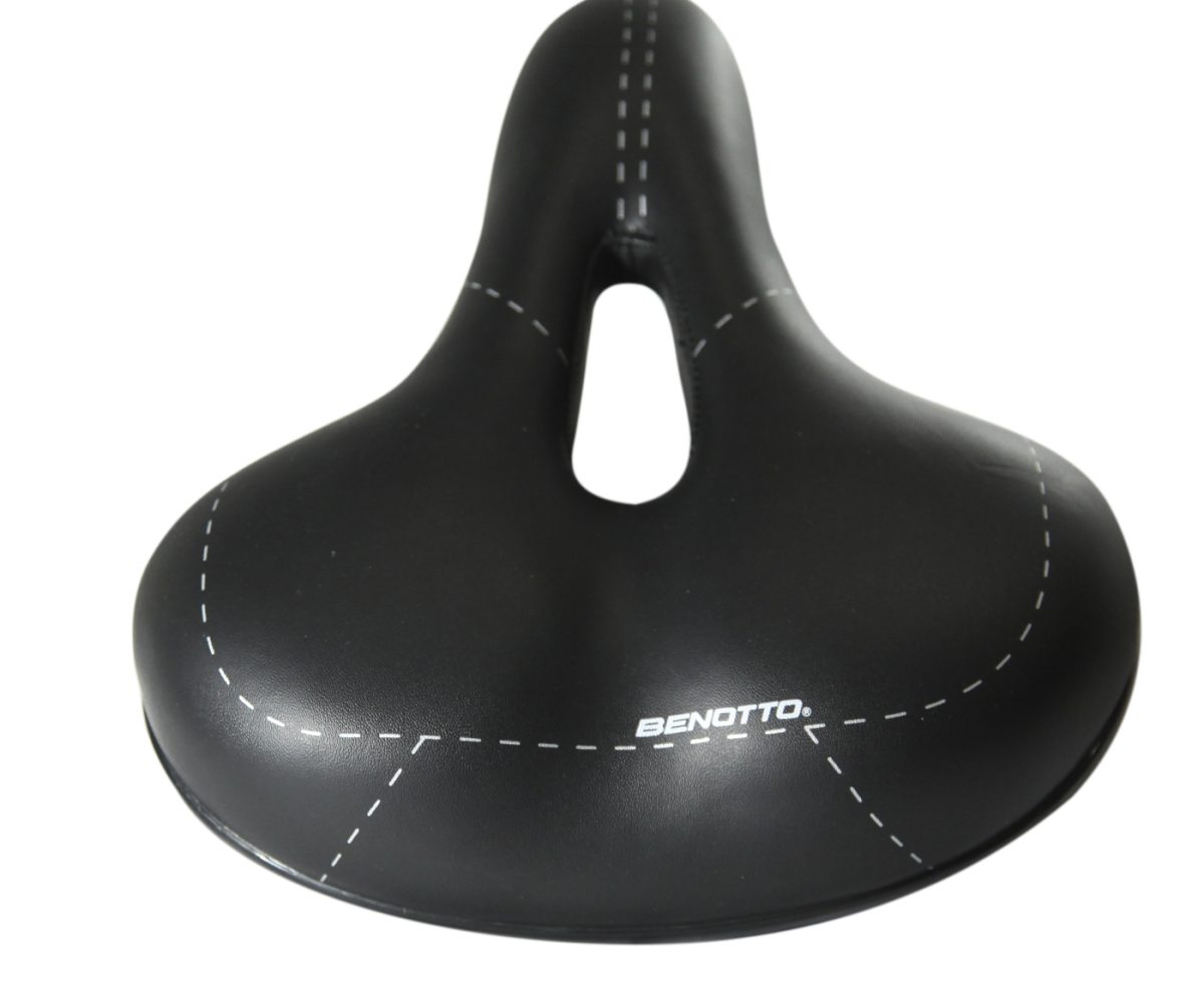 ASIENTO BENOTTO URBANO CON CANAL ANTIPROSTATICO NEGRO CON BROCHE - Image 3