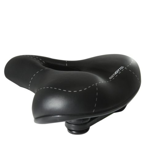 ASIENTO BENOTTO URBANO CON CANAL ANTIPROSTATICO NEGRO CON BROCHE