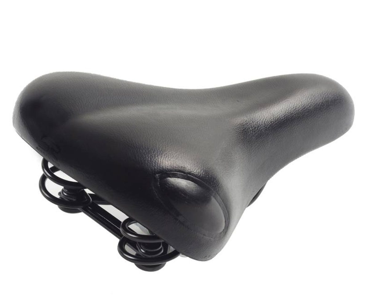 ASIENTO SELLE ROYAL CITY AMAZONAS PU 268x158mm NEGRO CON RESORTE Y BROCHE - Image 2