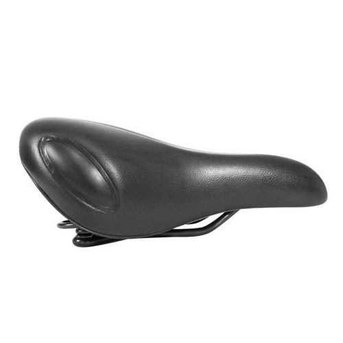 ASIENTO SELLE ROYAL CITY AMAZONAS PU 268x158mm NEGRO CON RESORTE Y BROCHE