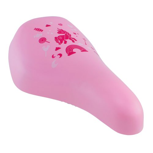 ASIENTO SELLE ROYAL INFANTIL MINI TOY UNICORNIO PVC 224x12}7mm ROSA CON POSTE 190mm