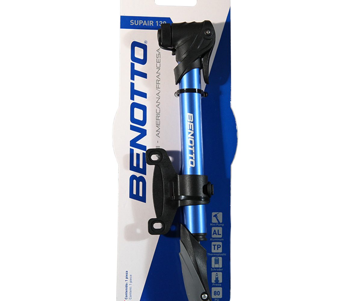 BOMBA BENOTTO SUPAIR 130 MINI ALUMINIO V.A./V.F. -CONECTOR INTELIGENTE- 80psi