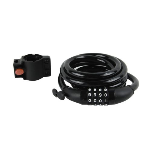 CANDADO BENOTTO ESPIRAL 12x1800mm COMBINACION NEGRO