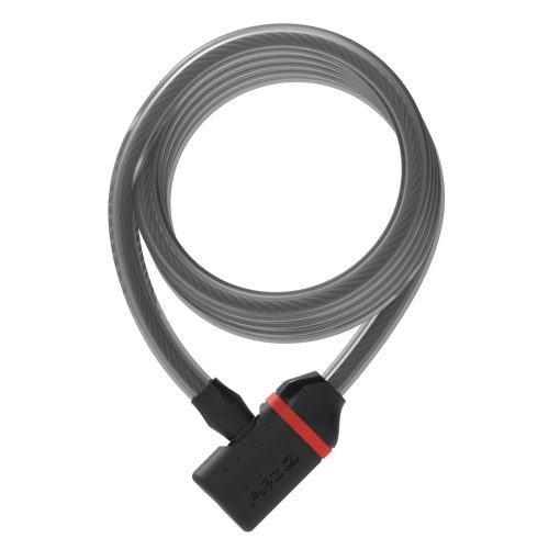 CANDADO ZEFAL K-TRAZ C6 CABLE ESPIRAL 12x1800mm 2x LLAVES ACERO GRIS