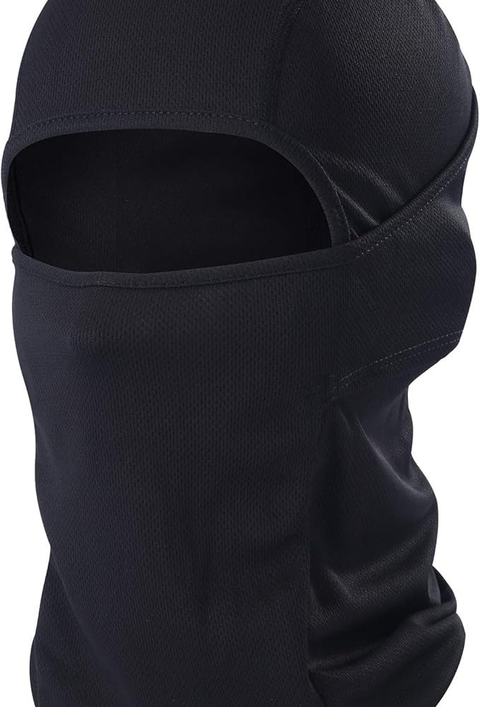 BALACLAVA TACTICAL BLACK NEGRO ULTRA LARGO 3 PASOS