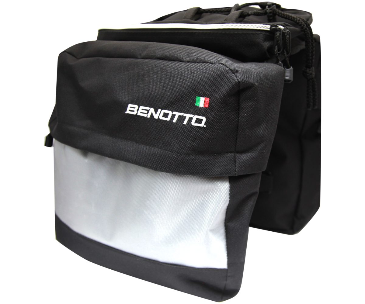 ALFORJA BENOTTO PARA PORTA BULTO TRASERO NEGRO
