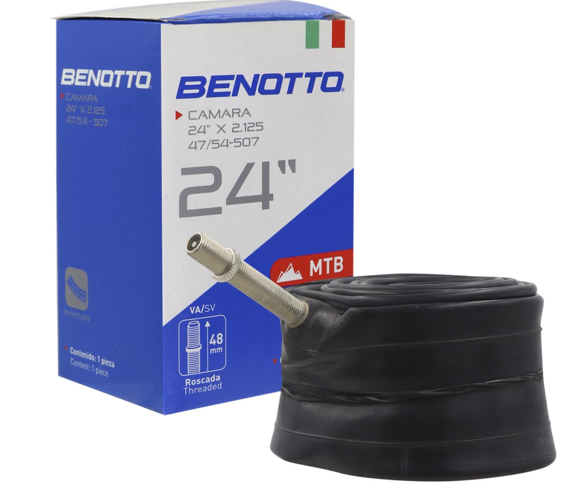 CAMARA BENOTTO 24x2.125 V.A. 48mm ROSCADA
