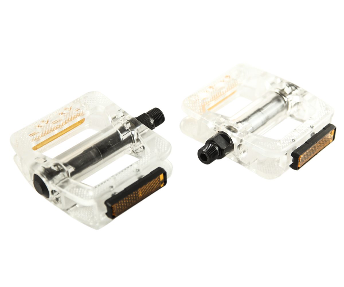 PEDAL BENOTTO BMX PLASTICO TRANSPARENTE BLANCO