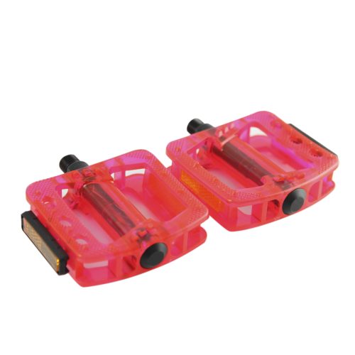 PEDAL BENOTTO BMX PLASTICO TRANSPARENTE ROJO